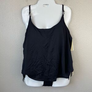 NWT MICHAEL Michael Kors Black Tankini and Matching Bottoms Multiple Sizes